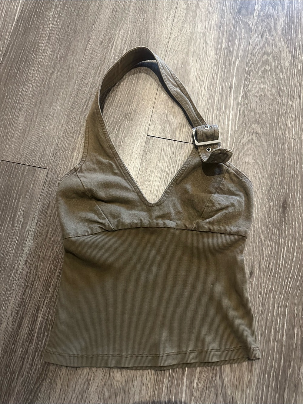 Zara halter tank top with buckle size m